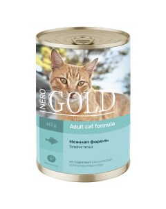 Консервы для кошек Нежная форель 415 г Nero gold консервы