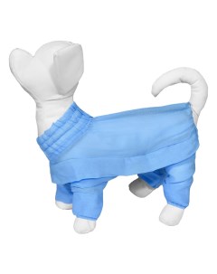 Комбинезон от клещей для китайской хохлатой собаки голубой L Yami-yami одежда