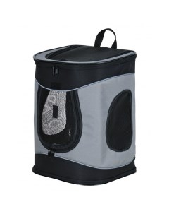 Переноска рюкзак Timon 34 44 30 см чёрный серый Trixie