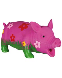 Игрушка Свинья в цветочек 20 см латекс Trixie