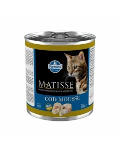 Matisse Mousse Codfish влажный корм для взрослых кошек с треской мусс в консервах 300 г Farmina