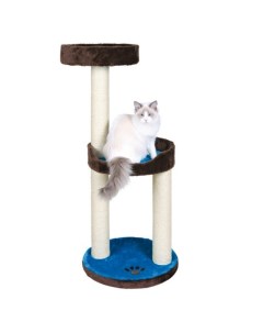 Домик для кошки Lugo 103 см плюш коричневый синий Trixie