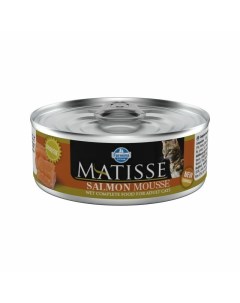 Matisse Mousse Salmon влажный корм для взрослых кошек с лососем мусс в консервах 85 г Farmina