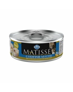 Matisse Mousse Codfish влажный корм для взрослых кошек с треской мусс в консервах 85 г Farmina