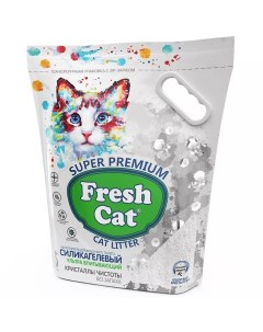 Наполнитель для кошачьего туалета силикагелевый впит Кристаллы чистоты без ароматиз 5л Fresh cat