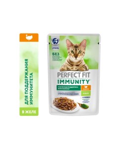 Корм для кошек Immunity индейка спирулина пауч 75г Perfect fit