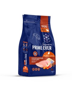 Корм для собак Superior для маленьких пород до 15 кг индейка с рисом сух 2 9кг Prime ever