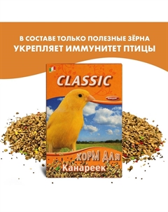 Корм для птиц Classic для канареек 400г Fiory