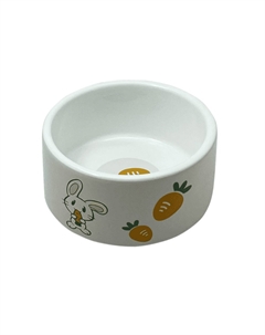 Миска для грызунов Bunny&Carrot розовая керамическая 10х10х5см 150мл Foxie