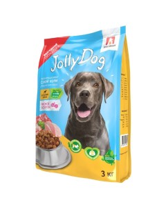 Корм для собак Jolly Dog Мясное ассорти сух 3кг Зоогурман