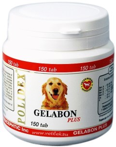 Витамины для собак Polidex Gelabon plus укрепление связок и суставов 150 таблеток Vektor