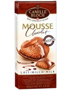 Шоколад Camille Bloch Молочный с начинкой из шоколадного мусса 100г Chocolats camille bloch sa