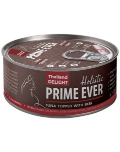 Влажный корм для кошек Prime Ever 6B Тунец с говядиной в желе 80г Thai union manufacturing co ltd