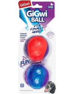 Игрушка для собак GiGwi G Ball Мячи с пищалкой 6см 2шт Джок грэйт волл