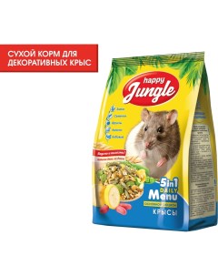 Корм для грызунов Happy Jungle для декоративных крыс 400г Экопром