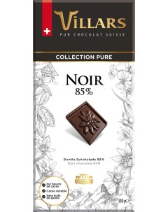 Шоколад Горький 85 100г Villars