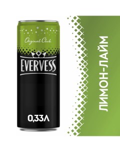 Напиток Evervess Газированный Искрящийся Лимон Лайм 330мл Пепсико