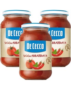 Соус томатный Arrabbiata с острым перцем 400г упаковка 3 шт De cecco