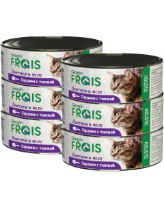 Влажный корм для кошек Frais Holistic Cat ломтики в желе сардина с тыквой 100г упаковка 6 шт Жупиков