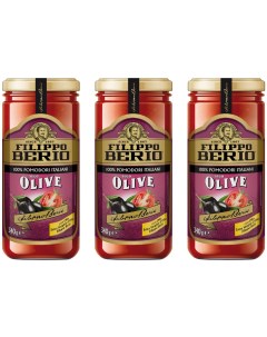 Соус Filippo Berio Томатный с оливками 340г упаковка 3 шт Клас спа