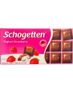 Шоколад Schogetten Молочный Клубничный йогурт 100г Ludwig shokolade gmbh & co. kg