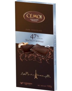 Шоколад Cemoi Горький с кристаллами морской соли 47 100г Dipa