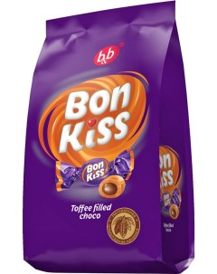 Конфеты Bon Kiss Ирис с шоколадной начинкой 180г Би-энд-би