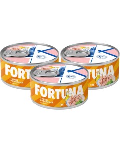 Тунец Fortuna рубленый с маслом 185г упаковка 3 шт Chotiwat manufacturing