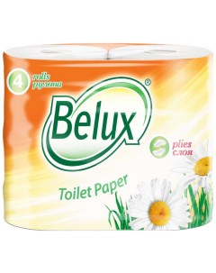 Туалетная бумага Belux 4 рулона 2 слоя Семья и комфорт