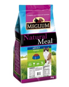 Сухой корм для привередливых кошек Meglium Adult Говядина 3кг Mister pet