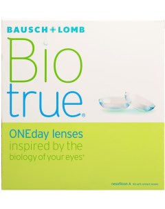 Контактные линзы Biotrue ONEday Однодневные 1 00 14 2 8 6 90шт Bausch+lomb