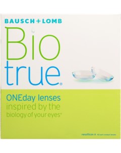 Контактные линзы Biotrue ONEday Однодневные 1 50 14 2 8 6 90шт Bausch+lomb