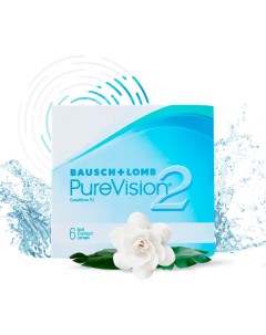 Контактные линзы Pure Vision 2 HD Ежемесячные 1 25 14 0 8 6 6шт Bausch+lomb