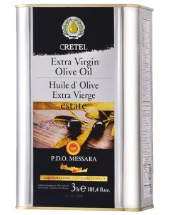 Масло оливковое Cretel Estate Extra Virgin нерафинированное 3л Cretel s.a
