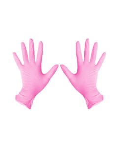 Перчатки нитриловые розовые М NitriMax 100 шт Чистовье