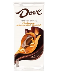 Шоколад молочный шоколад миндаль апельсин 90 г Dove