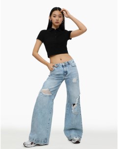 Рваные джинсы Wide leg Gloria jeans