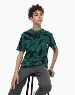 Зелёная футболка Standard с принтом для мальчика Gloria jeans