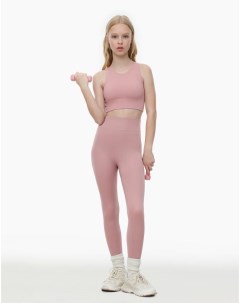 Розовые спортивные легинсы для девочки Gloria jeans