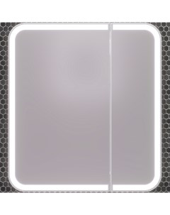 Зеркальный шкаф Элеганс 90 00 00006882 с подсветкой Белый матовый Opadiris