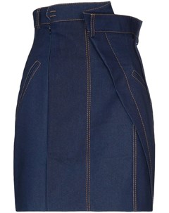 Situationist джинсовая мини юбка с завышенной талией l синий Situationist