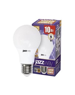 Лампа светодиодная E27 10W 3000K матовая 1033697 Jazzway