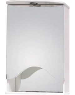 Зеркало шкаф Лидия 50 R с подсветкой белый 205004 Onika