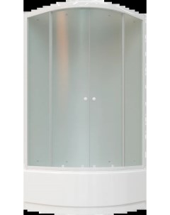Душевая кабина Bianco 80х80 белая стекло матовое Parly