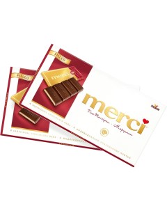Шоколад Merci Темный с марципаном 112г упаковка 2 шт August storck kg
