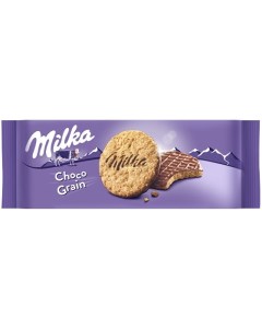Печенье Milka с овсяными хлопьями покрытое шоколадом 168г Mondelez