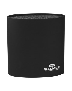 Подставка для ножей овальная 16x7x16 см черная Walmer