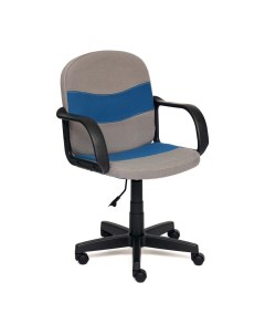 Кресло компьютерное серый синий 102х63х45 см Tc