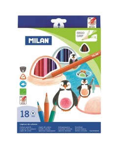 Трехгранные цветные карандаши Milan