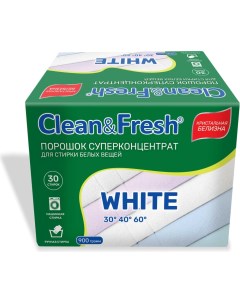 Порошок для стирки белого Clean&fresh